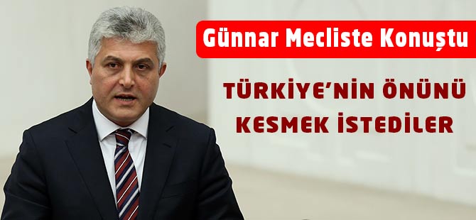 TÜRKİYE'NİN ÖNÜNÜ KESMEK İSTEDİLER