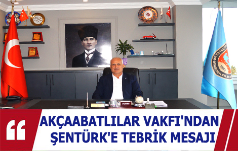 VAKIF'TAN �ENT�RK'E KUTLAMA MESAJI 