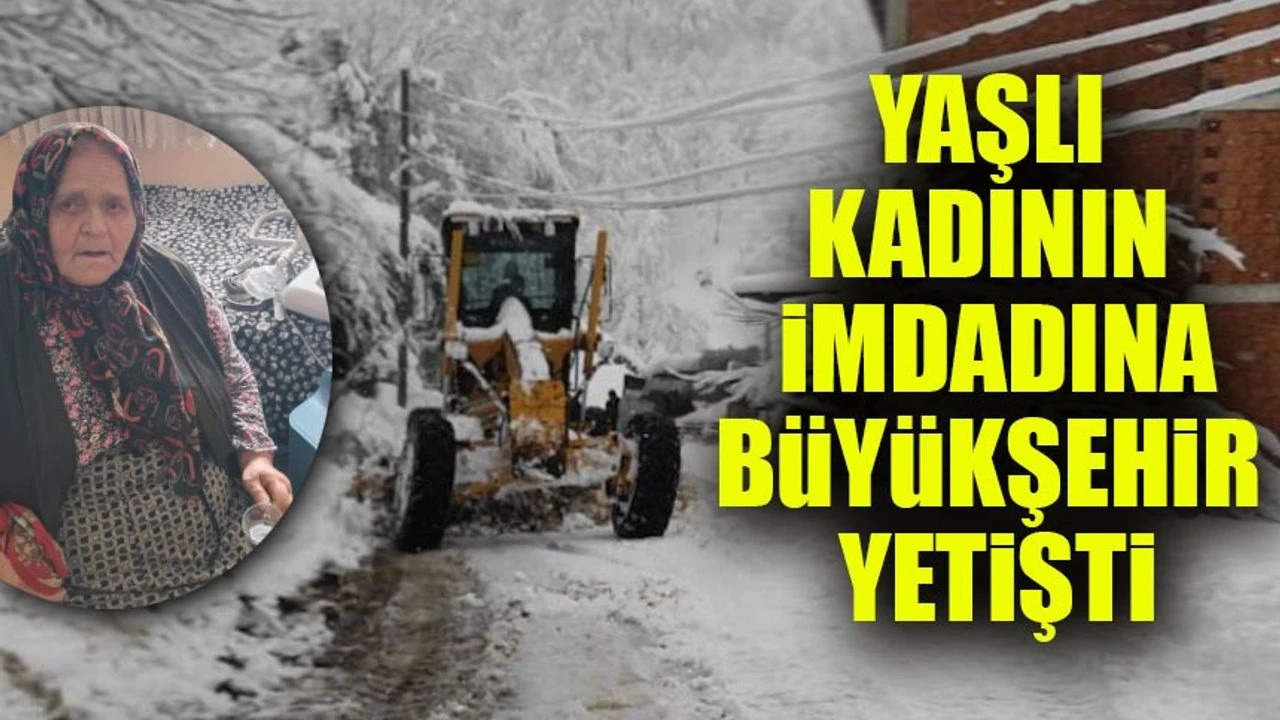 YAŞLI HASTANIN İMDADINA BÜYÜKŞEHİR YETİŞTİ