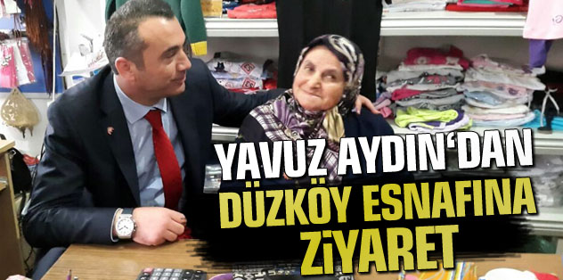 Yavuz Aydn esnafa zel mjdeler verdi
