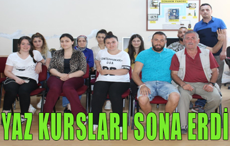 Yaz kurslar sona erdi

