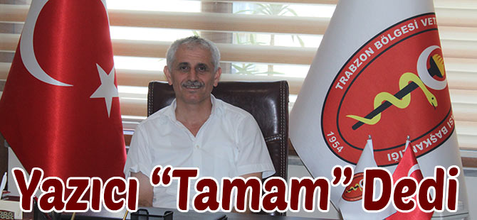 Yazıcı Son Noktayı Koydu.