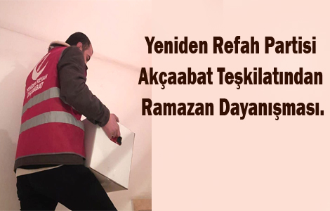 Yeniden Refah Partisi Akçaabat Teşkilatından Ramazan Dayanışması.