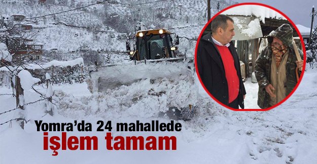Yomra'da 24 mahallede ilem tamam 